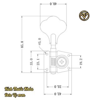 Khóa Lên Dây Đàn Bầu Trục Dài