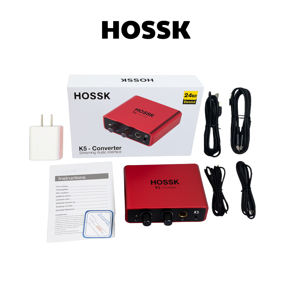 Box Live Stream HOSSK K5  PK Đàm Thoại 2 Chiều Vừa Live Vừa Sạc Cho Thu Âm Hát Live Stream OTG dòng 