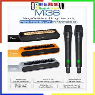 SONCAMEDIA MI36 / ACNOS MI36  - VANG SỐ CHỈNH CƠ TÍCH HỢP BLUETOOTH & MICRO KHÔNG DÂY UHF