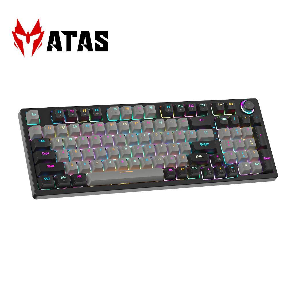 ATAS Bàn phím cơ ZA981 V3 98 Key Hotswap Red Switch LED 9 chế độ Kết nối Type-C cho trải nghiệm gami