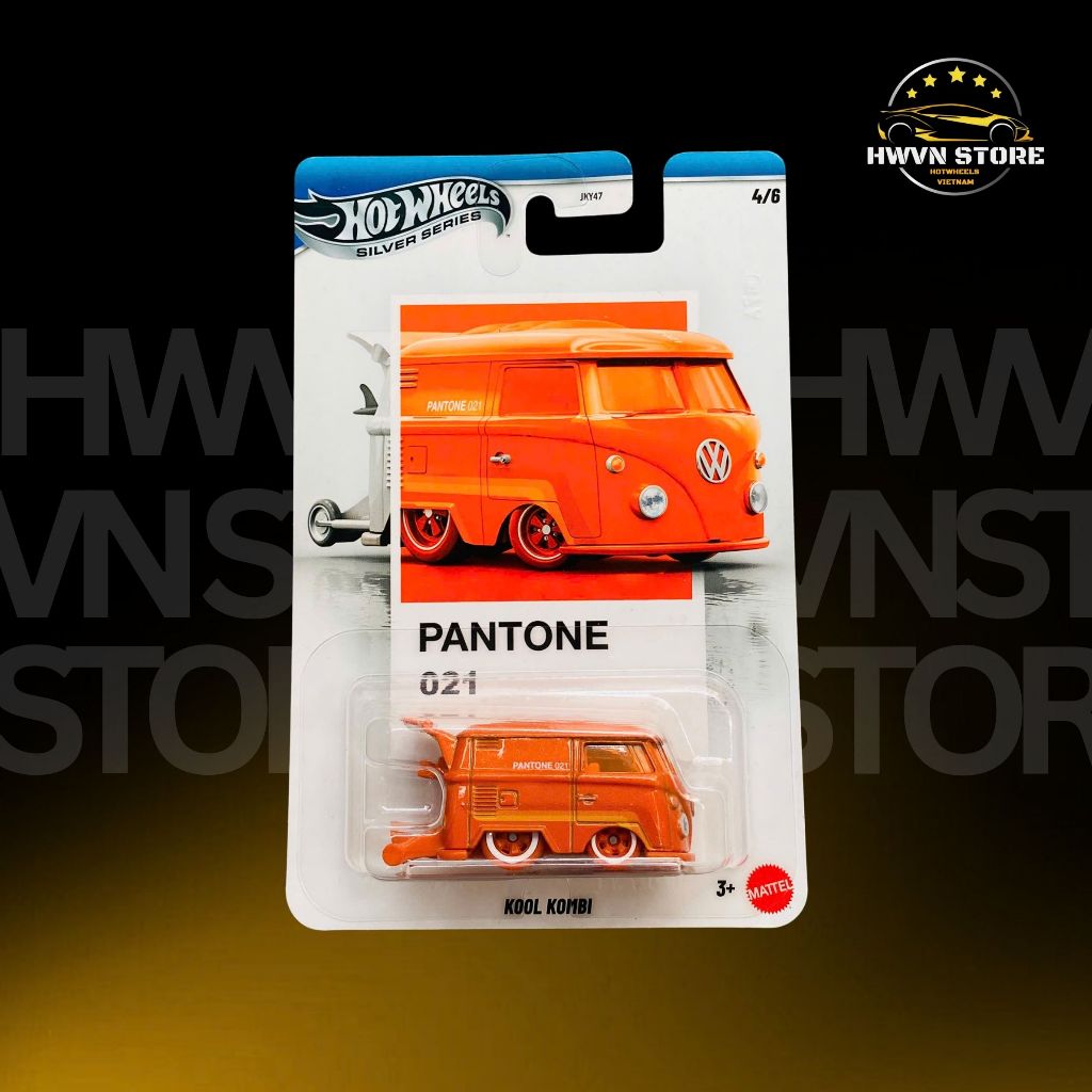 Xe mô hình Hotwheels Silver Series Kool Kombi màu cam