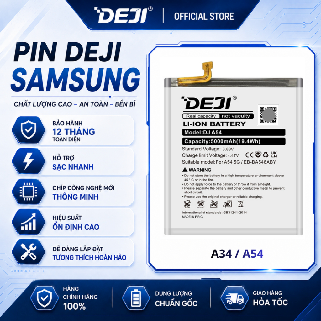 Linh Kiện Deji A34 5G / A54 5G (5000mAh) | EB-BA546ABY | EB-BA346ABY