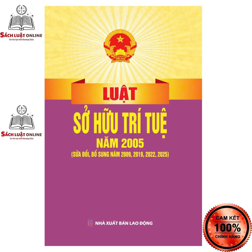 Sách - Luật sở hữu trí tuệ (sđ 2025) NXB Lao động
