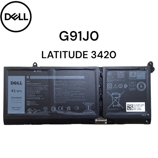 Pin Dell G91j0 Latitude 3320 3420 3520 Vostro 3510 3511 5310 5410 5415 Inspiron 5418 5518 7415 G91J0