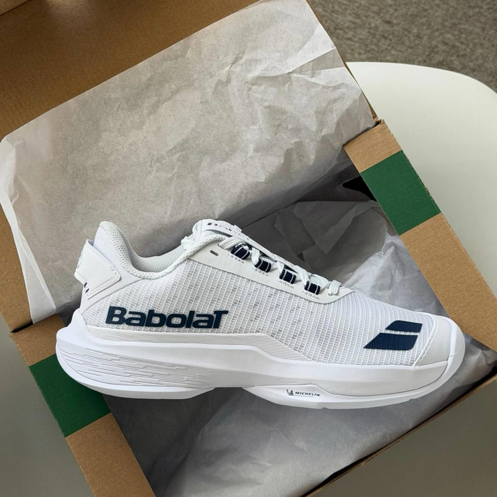 Giày Tennis Babolat Jet Tere 2 All Court Wimbledon White Blue Chính Hãng | Siêu Nhẹ – Êm – Bám Sân |
