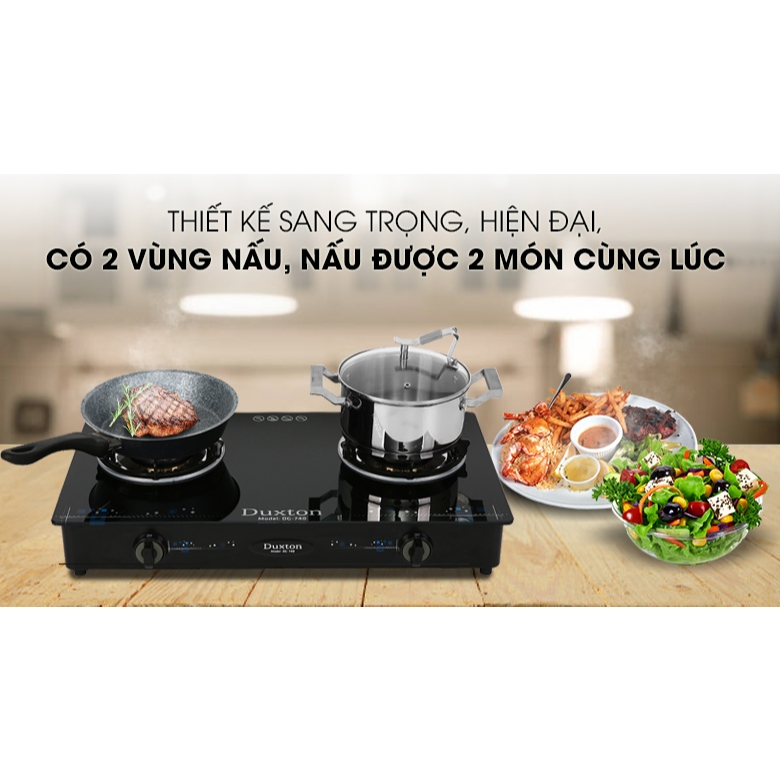 Bếp ga đôi Duxton DG-740 hàng chưng bày mới 99%