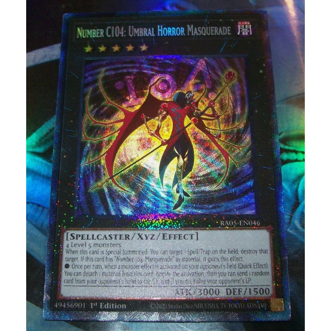 Thẻ bài Yugioh - TCG (UK) - Number C104: Umbral Horror Masquerade - RA05-EN046