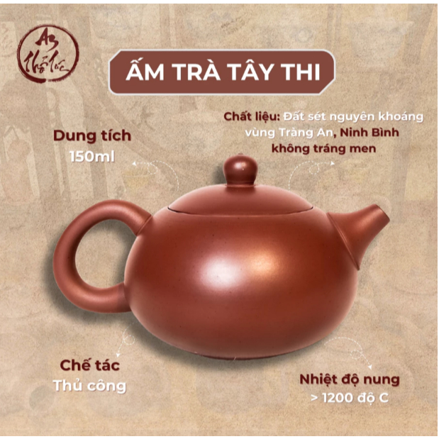 Ấm Trà Tây Thi Đất Nung Không Men | Thủ Công, Giữ Nhiệt Tốt – Ấm Trà Cao Cấp Cho Người Yêu Trà