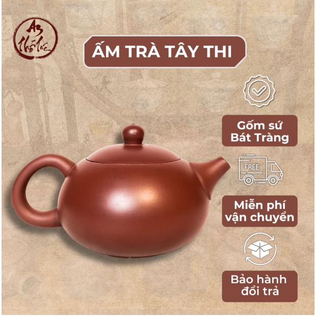 Ấm Trà Tây Thi Đất Nung Không Men | Thủ Công, Giữ Nhiệt Tốt – Ấm Trà Cao Cấp Cho Người Yêu Trà