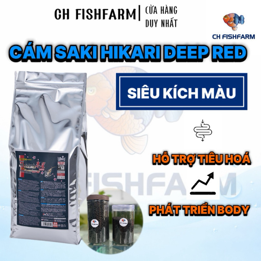 👉(Chiết lẻ) Hikari Deep Red - Cám Cá Tăng Đỏ Rực Rỡ | Cám Cá Chép Phi Tần | Hàng Nhật Bản Chính Hãng