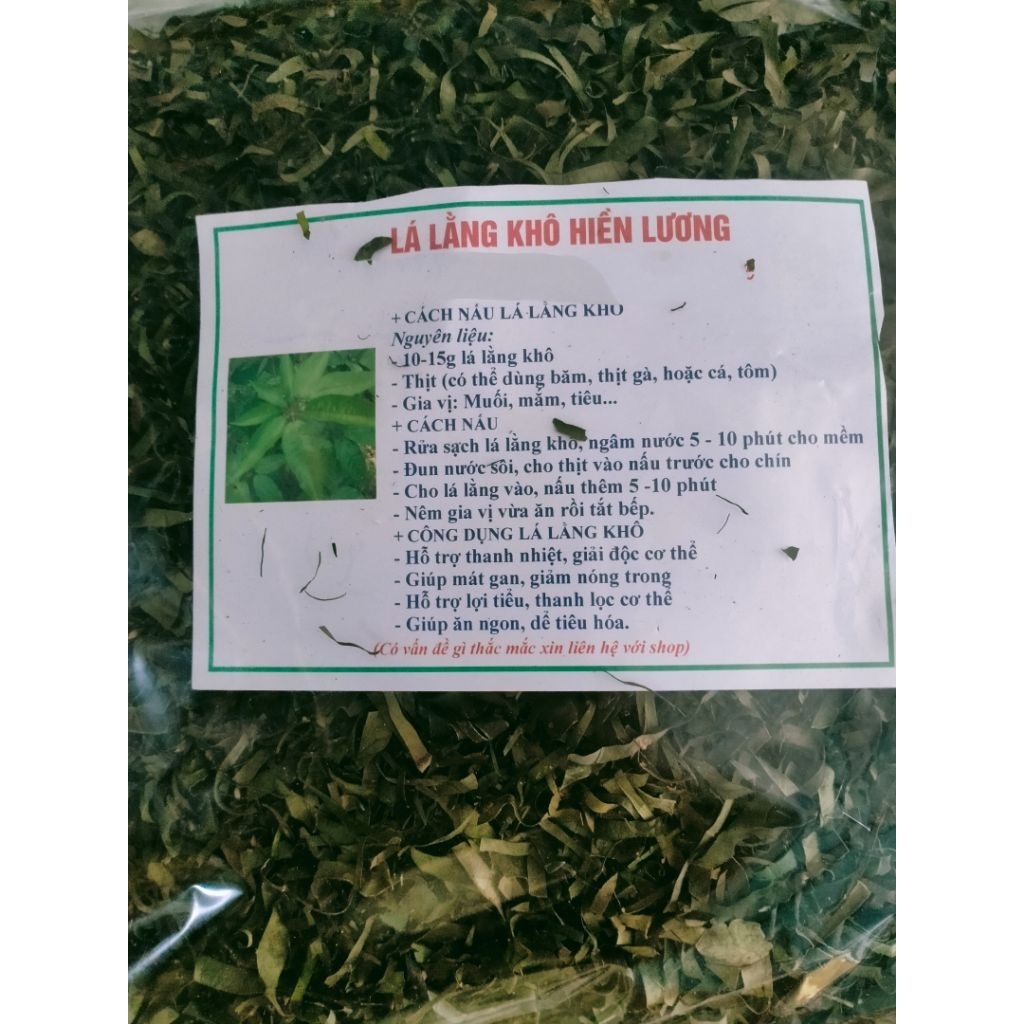 Lá lằng (lá đắng) khô 400gr/50k