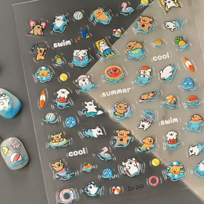 [MÙA HÈ RỰC RỠ] Tổng Hợp Sticker Chủ Đề Biển & Du Lịch - Hình Dán Nổi Decor iPad Laptop Xinh - SANDWICHPHUKIENXINH