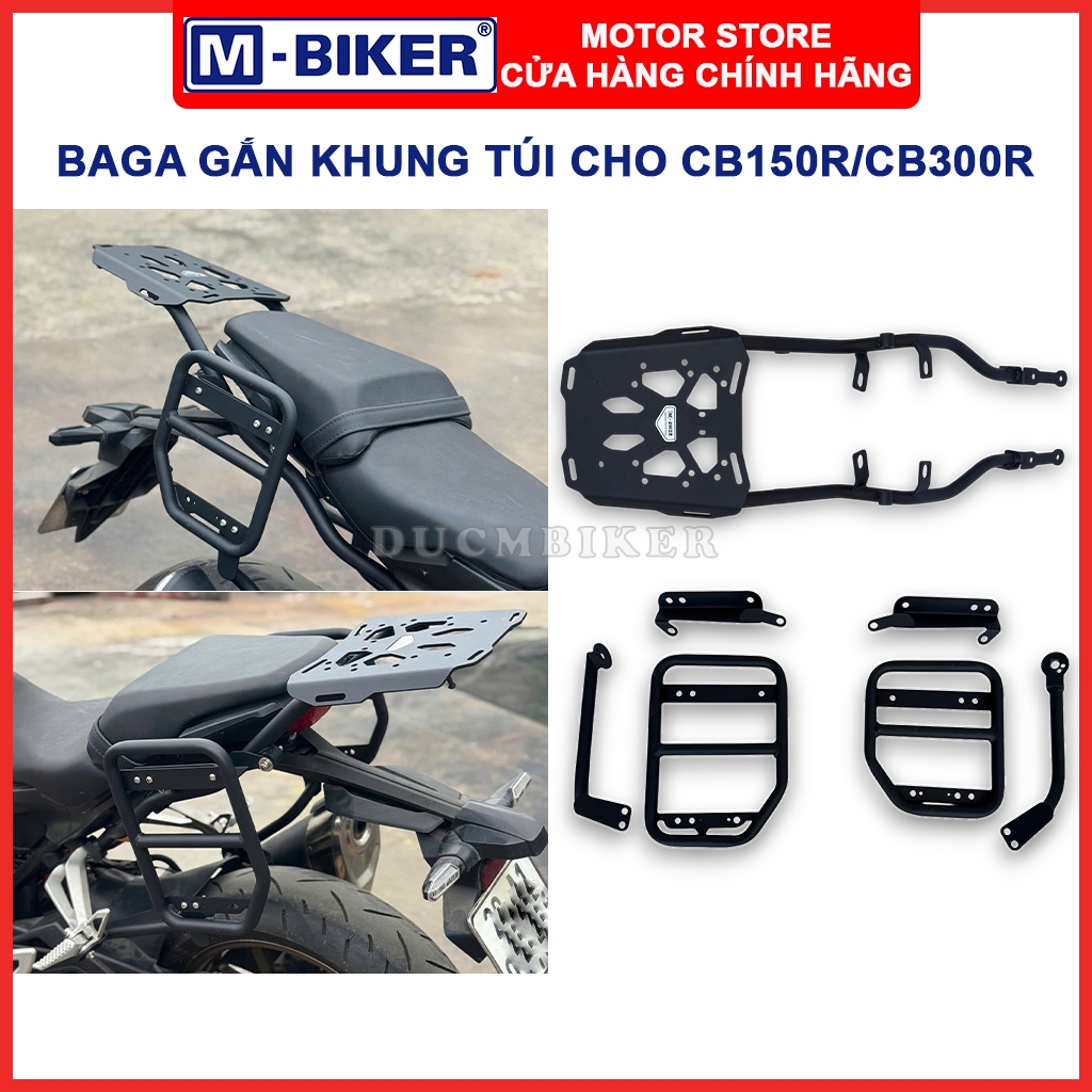 M-Biker | Baga CB300R, Baga CB150R, Baga sau gắn khung hông treo túi treo bình nhiên liệu