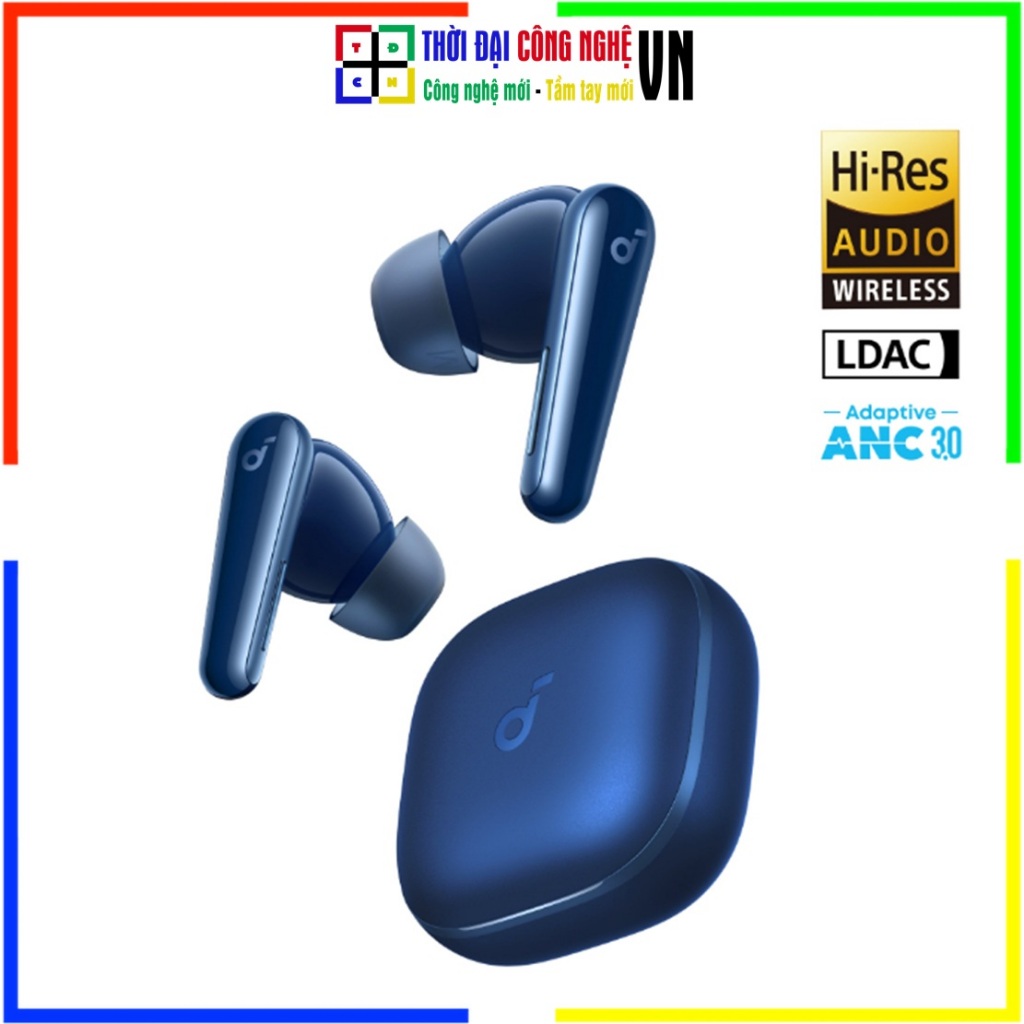 Tai nghe Anker Soundcore Liberty 5 (A3957) Chống ồn chủ động ANC 3.0, Âm thanh Dolby | Pin 48H | Sma