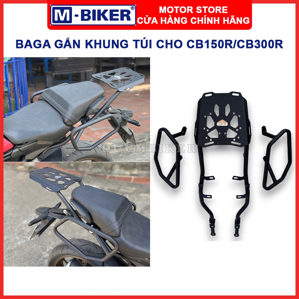M-Biker | Baga sau CB300R, Baga sau CB150R, Baga sau gắn khung treo túi hông 2 bên