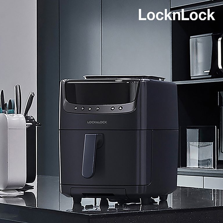 Nồi chiên không dầu kết hợp chức năng hấp LocknLock Steam Air Fryer 7L – EJF881 - Màu Đen - Hàng Chí