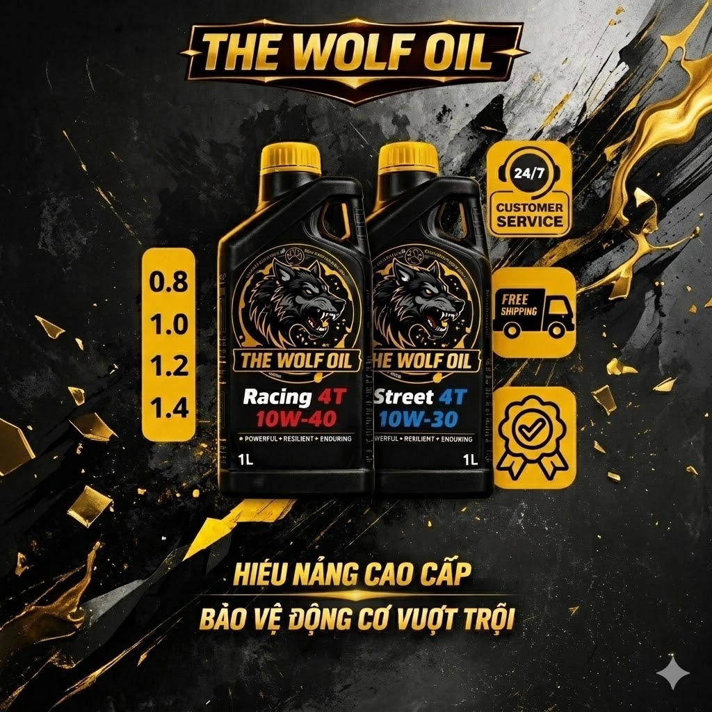 1 chai Racing 4T 10W-40 + Street 4T 10W-30