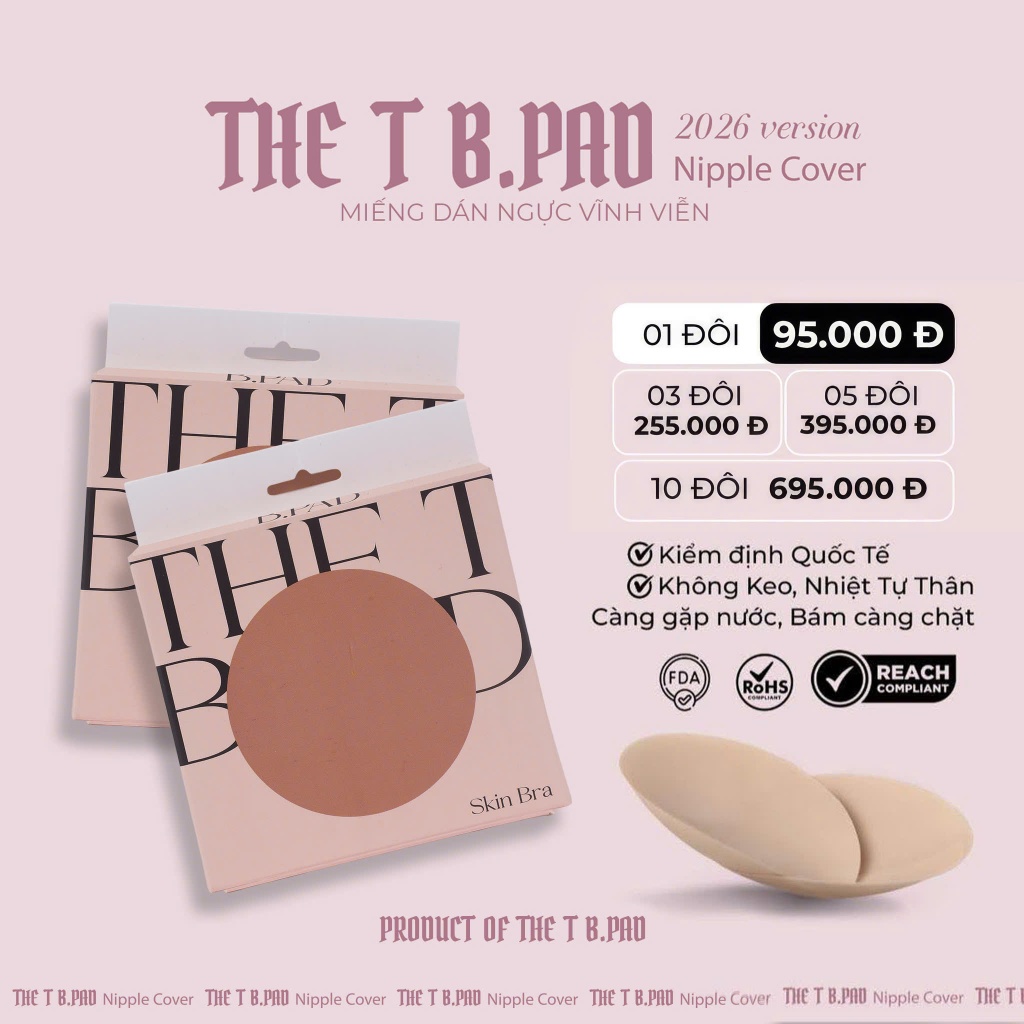 Combo 3 tròn : Miếng dán ng tiêu chuẩn Quốc Tế - The T B.Pad ( Hình Tròn thiết kế tỉ lệ hoàn hảo 7.5