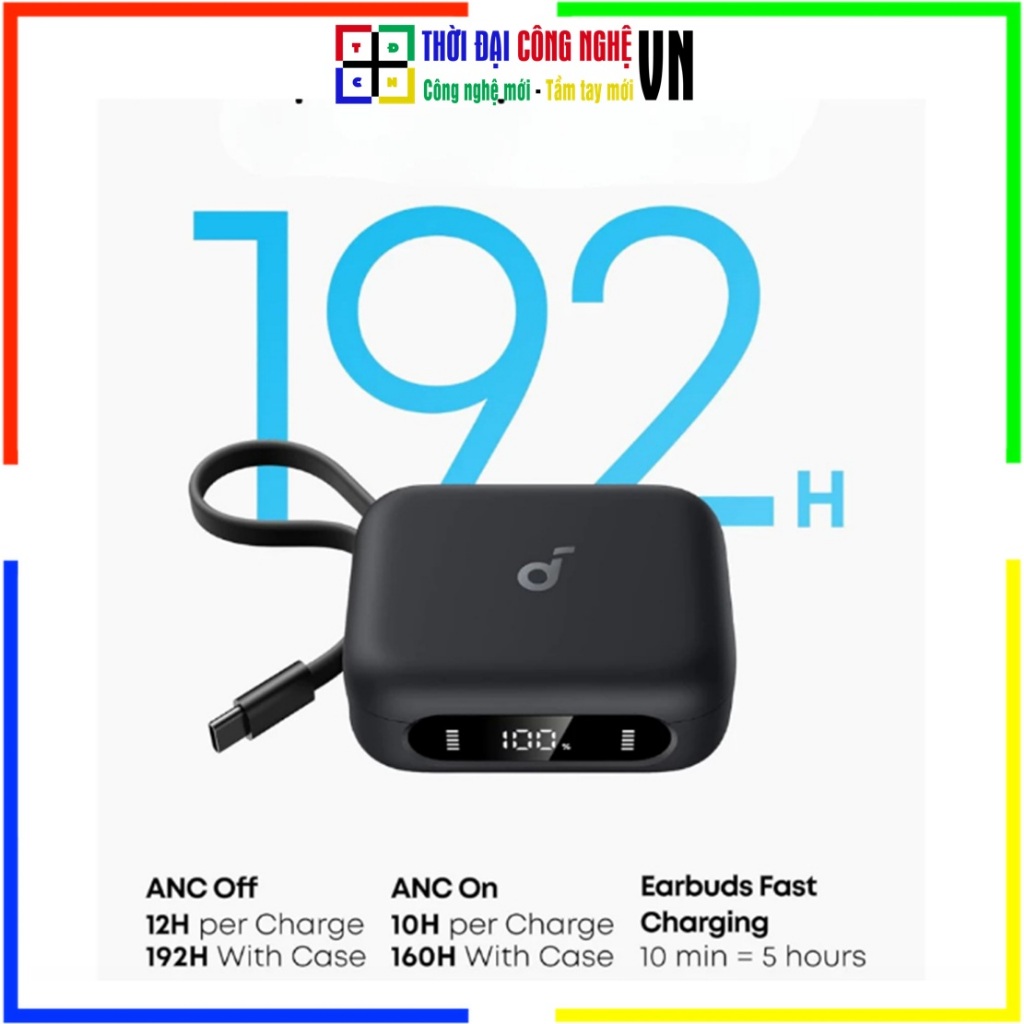 Tai nghe Bluetooth Anker Soundcore P41i (A3937) Chống ồn ANC Pin 192H, IPX5, BassUp. BH Smartlink 18