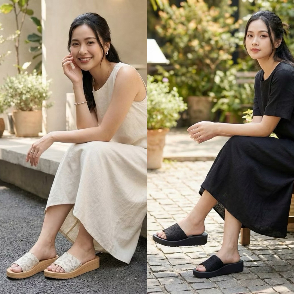 DÉP XỐP NỮ BITIS QUAI NGANG