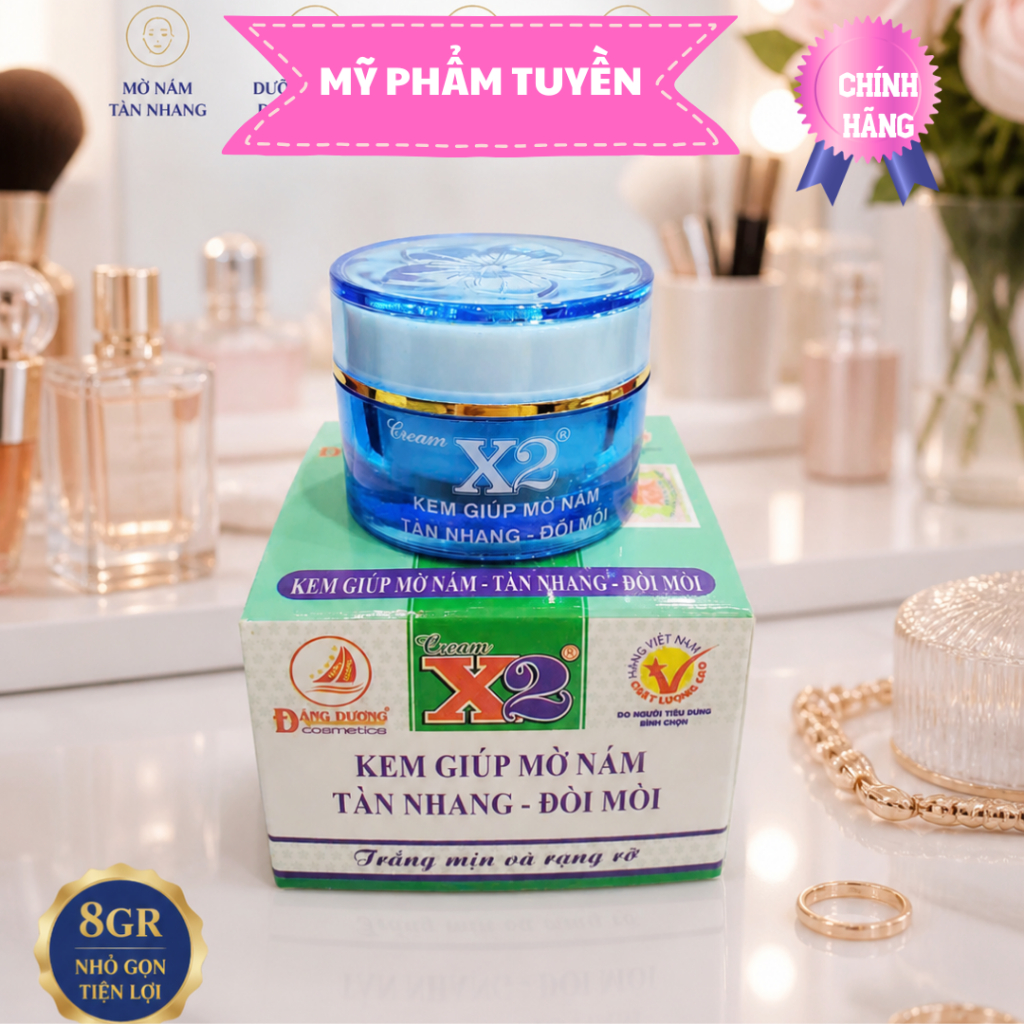 KEM X2 ĐĂNG DƯƠNG - KEM X2 NÁM TÀN NHANG ĐỒI MỒI 8GR
