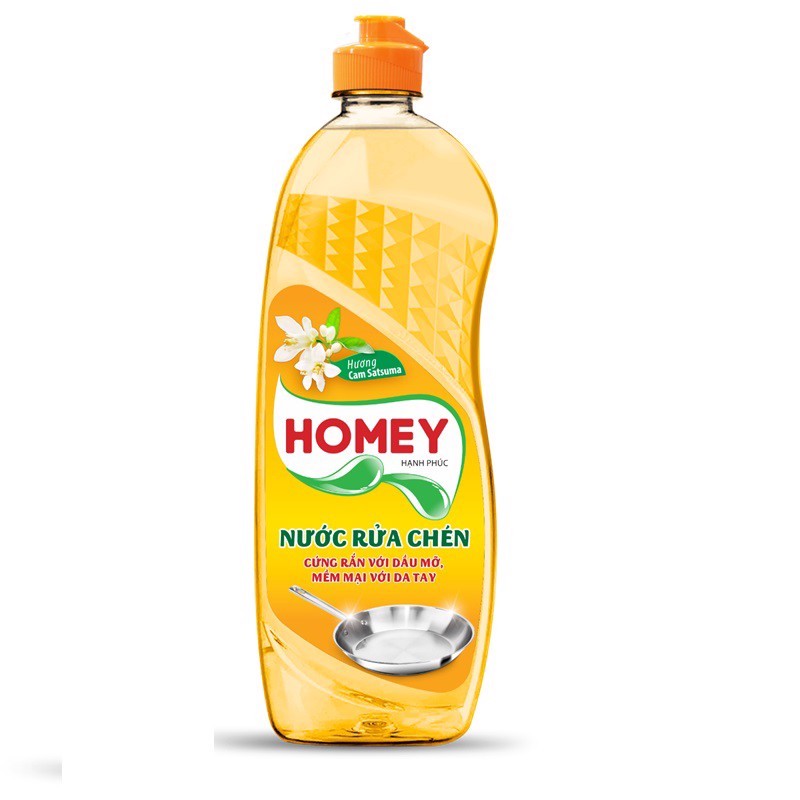 COMBO 2 CHAI NƯỚC RỬA CHÉN HOMEY HƯƠNG CAM SATSUMA 750GR