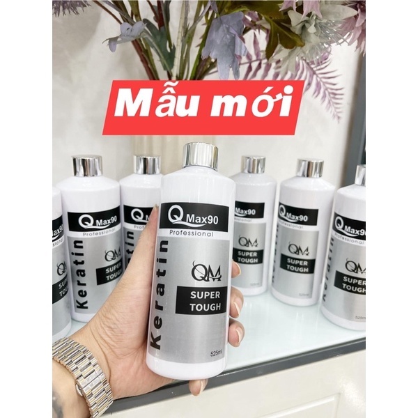Keratin Qmax90, Keratin phục hồi tóc cháy, tóc nhũn, tóc bông xù hư tổn nặng chai 525ml