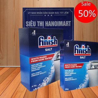 Muối rửa bát Finish 4kg, 2kg muối finish 3kg, 1.2kg muối làm mềm nước finish 1.5kg, muoi rua bat finish salt 1kg cho may