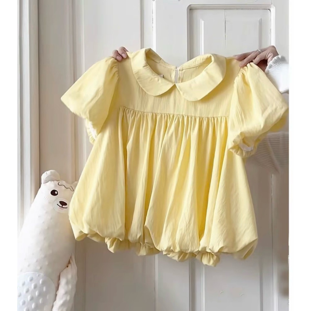 Áo babydoll Nữ Áo Bí Cổ Sen Dễ Thương [FREESHIP]🌸Áo Kiểu Nữ Tay Phồng Phong Cách Ulzzang🌸 | BigBuy360 - bigbuy360.vn