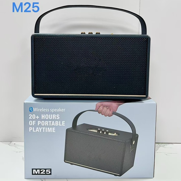 Loa Bluetooth M25 Bass Mạnh Âm Thanh Lớn Cực Đỉnh Bluetooth 5.2 Thế Hệ Mới. Loa M25 Thiết Kế Cực Đẹp