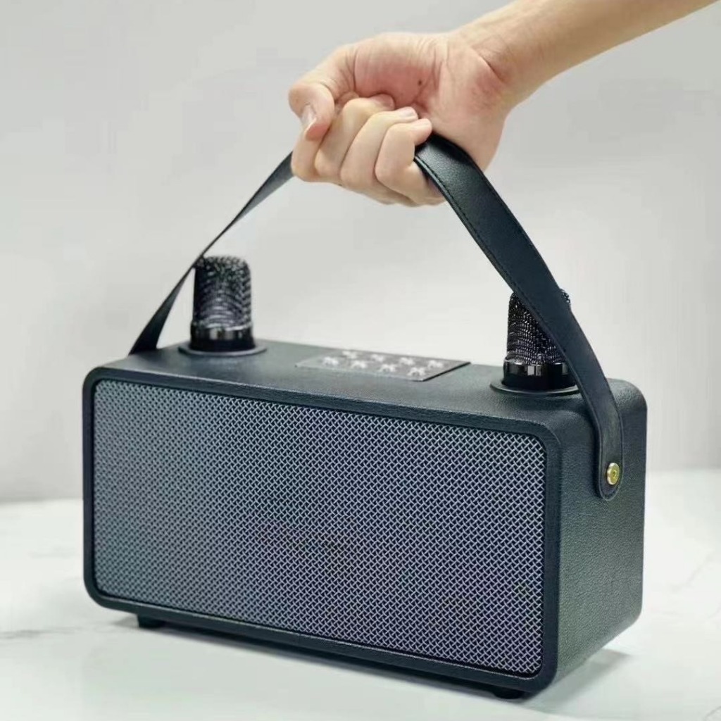 Loa Karaoke M28 Kèm 2 Micro Chống Hú. Loa M28 Hát Karaoke Công Suất Lớn, Thiết Kế Sang Trọng, Dễ Sử 