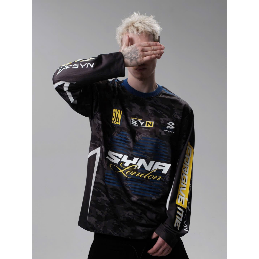 SYNAWORLD MOTOCROSS JERSEY 1.0 BLACK,WHITE
