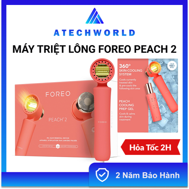 Máy Triệt Lông Foreo Peach 2 IPL Cao Cấp Làm Lạnh 360 – Hàng Chính Hãng - BH 2 Năm - Có Xuất VAT | BigBuy360 - bigbuy360.vn