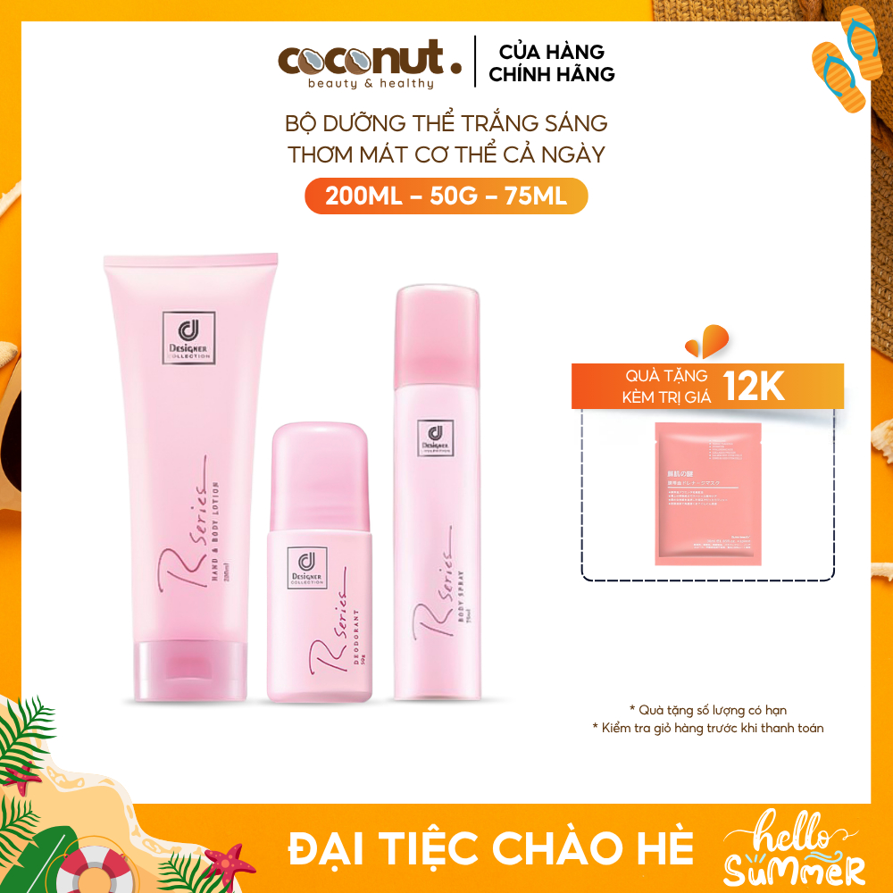 Sữa dưỡng thể nước hoa Rseries dưỡng trắng da cấp ẩm Hand And Body Lotion 200ml