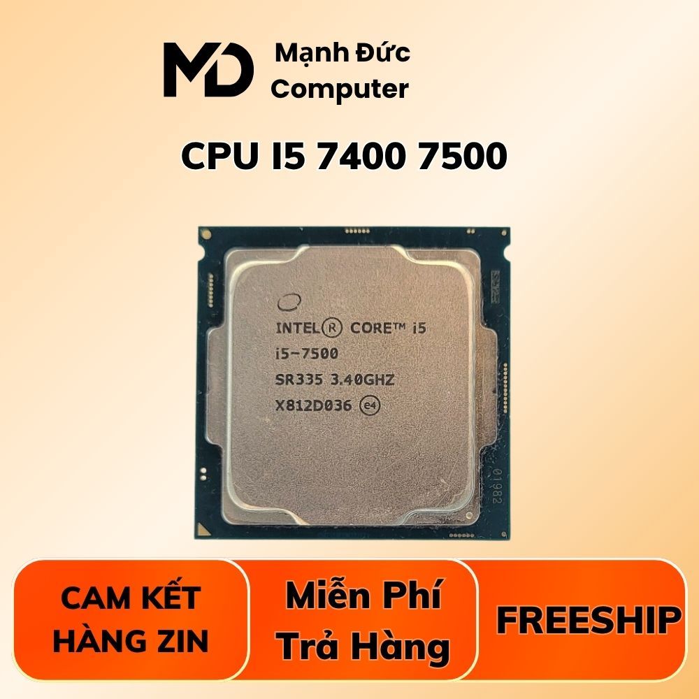 CPU intel Core i5 7500 | i5 6500 | i5 6400 | i5 6600 | i5 6600K | i5 7600 | i5 7600K  Hàng Bóc Máy đ