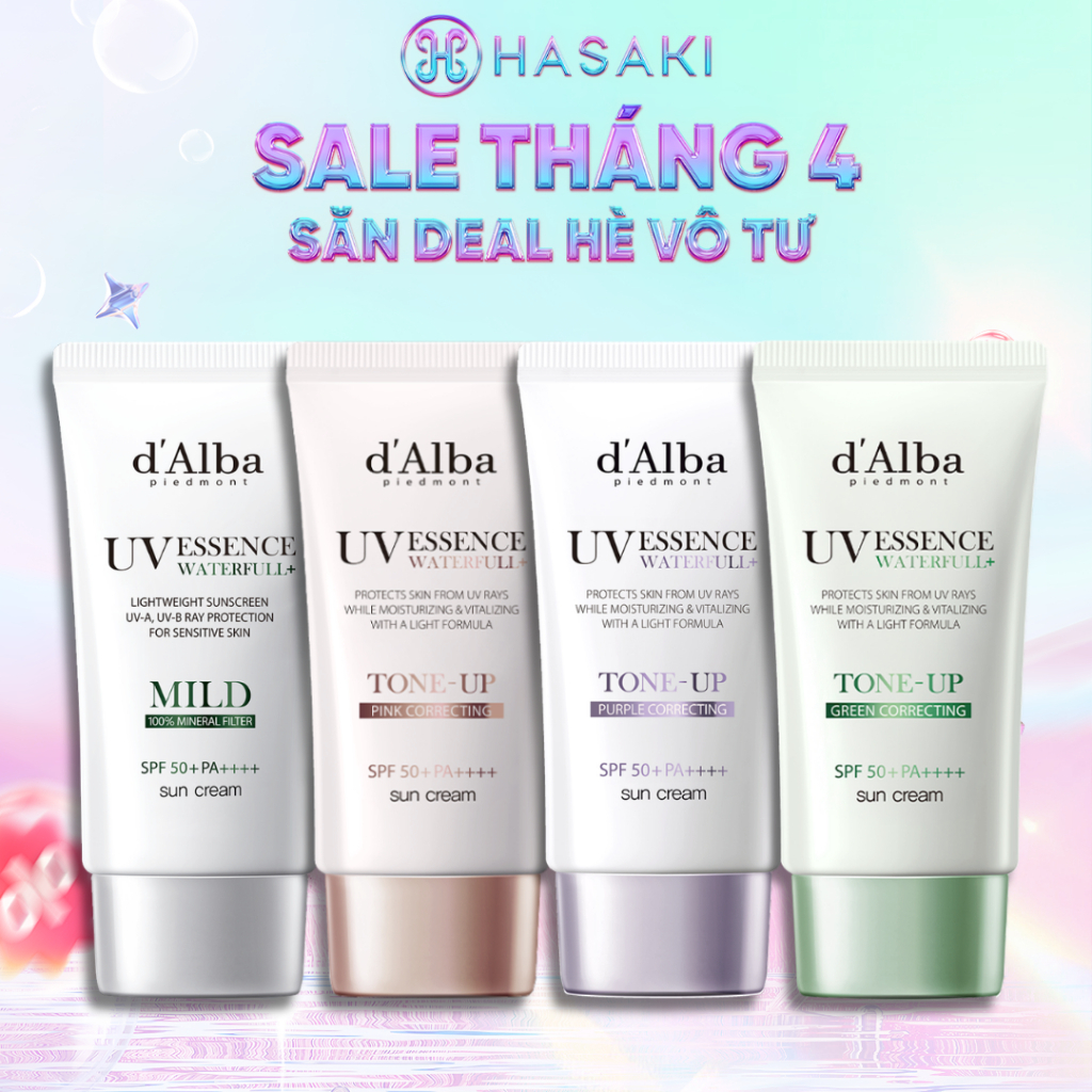 [d'Alba] Kem chống nắng nâng tone Tím d'Alba Tone Up Sunscreen (Purple) 50ml (Today)