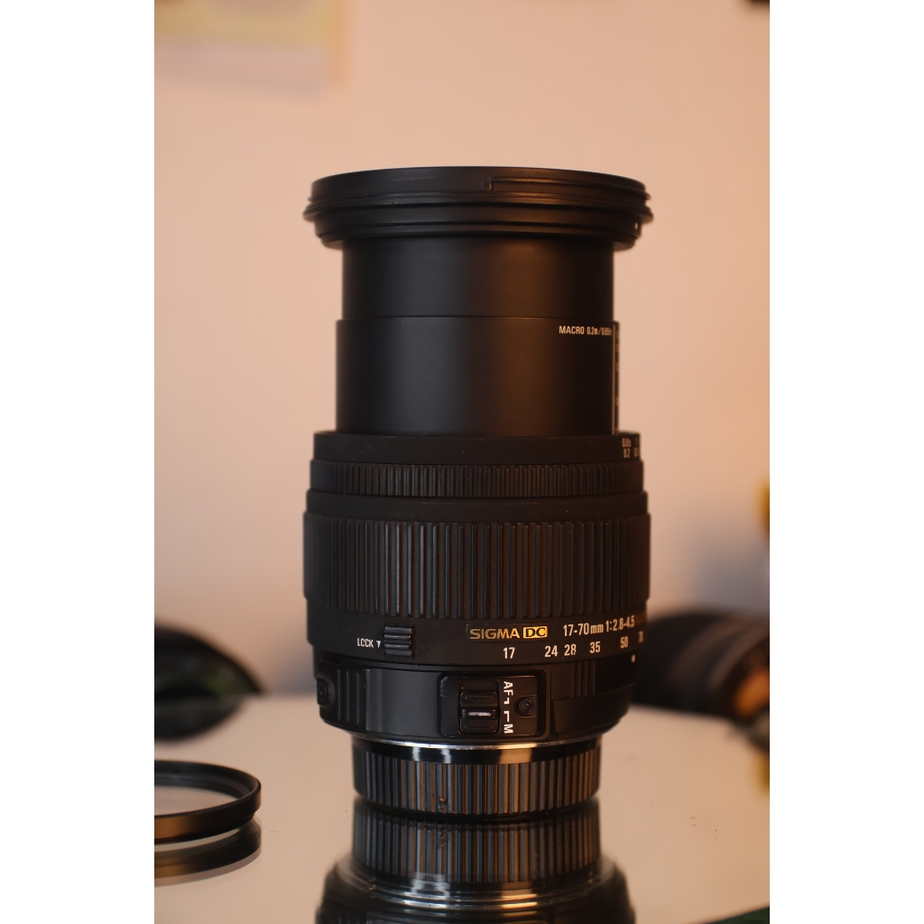 Ống kính máy ảnh Nikon Sigma Dc 17‑70mm F/2.8‑4.5 Macro Lens (ngoại hình 98%, thấu kính sạch đẹp) - Lens máy ảnh