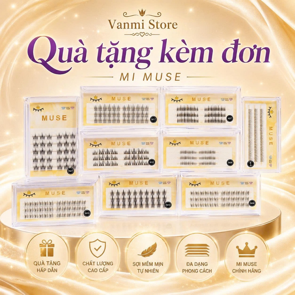 [QUÀ TẶNG KÈM ĐƠN] Mi Muse, Mi Menglu, Mi S01, Nhíp Gắn Mi, Keo Muse