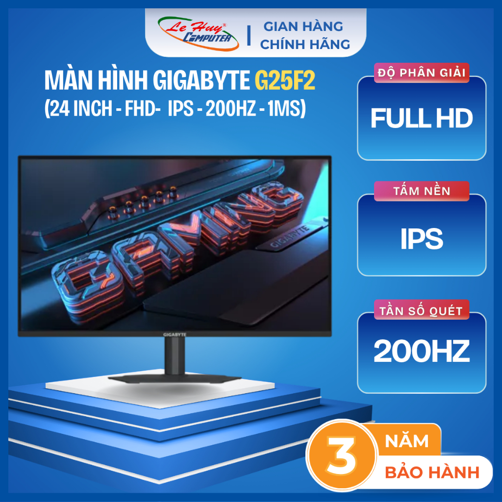 Màn Hình Gaming GIGABYTE G25F2 (24.5 inch - IPS - FHD - 200Hz - 1ms) - Hàng Chính Hãng