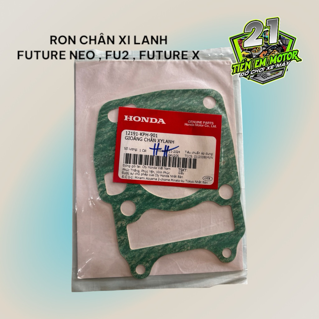 Ron chân xy lanh | Ron chân nòng Future 2, FUTURE X, FUTURE NEO (12191KPH901)