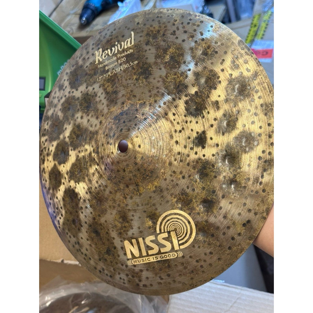 Cymbal Nissi Revival splash 12", đồng đỏ B20