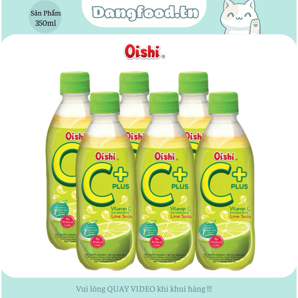 Nước Uống Có Ga Soda Chanh C+ Plus Oishi 350ml - Sản Phẩm Cam Kết Chất Lượng 100%