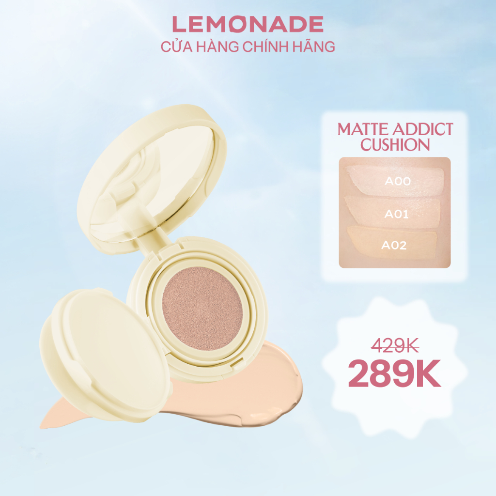 Phấn nước LEMONADE Matte Addict Cushion 15g