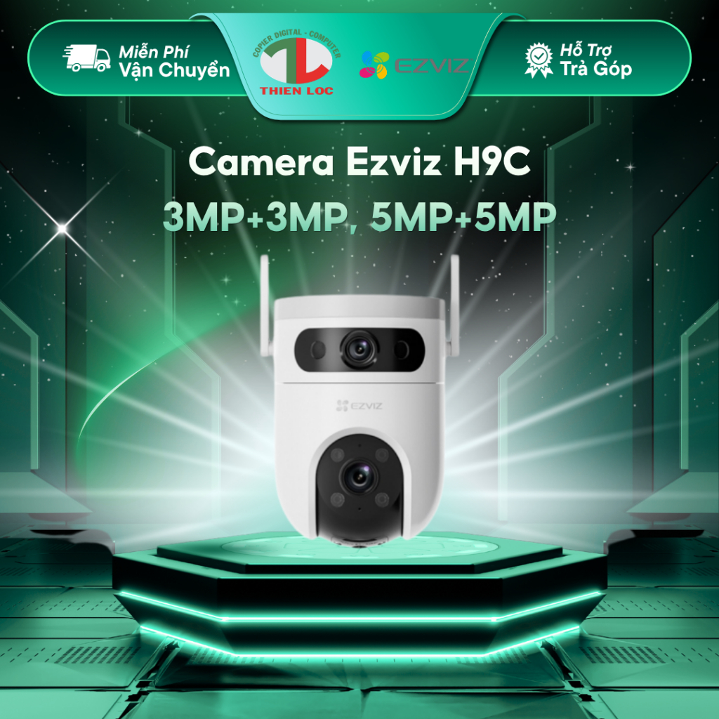 [ Full Vat ] Camera ngoài trời Ezviz H9c CS-H9c-R100-8H33WKFL | CS-H9c-R100-8H55WKFL 6MP 10MP Chính 