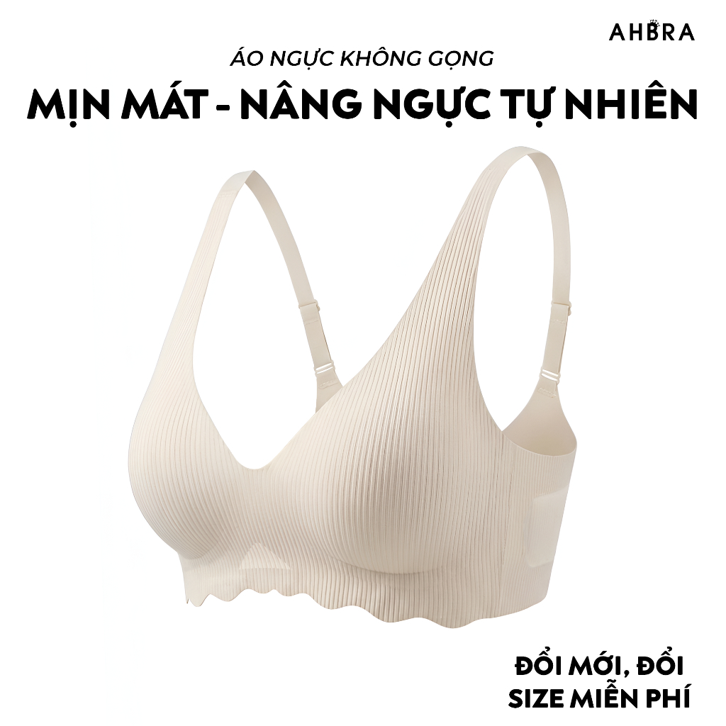 Áo Ngực Không Gọng AHBRA SA05 Su Đúc Nâng Đẩy Ngực Mút Mỏng