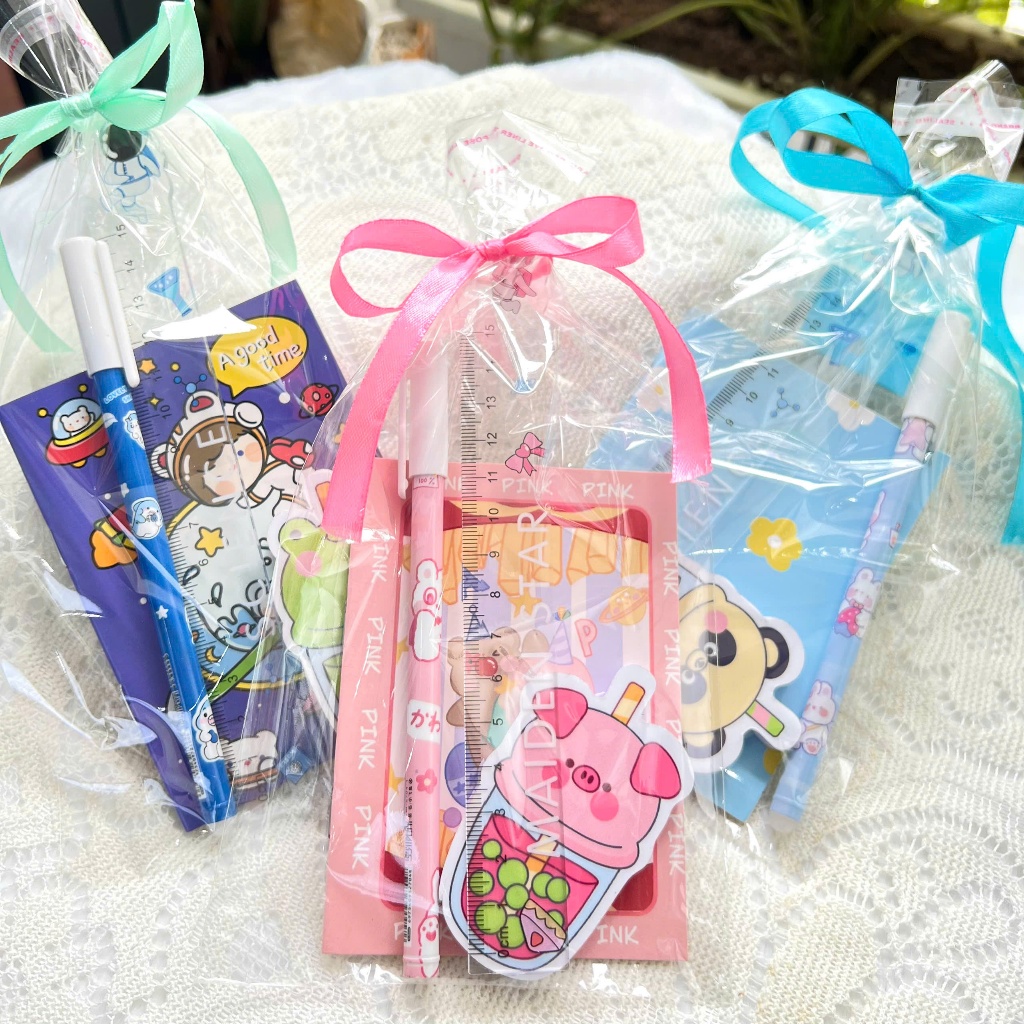 Set quà tặng học sinh đáng yêu quà tặng bút sổ quạt quà lưu niệm ngày cuối cấp ngày đặc biệt QT 40
