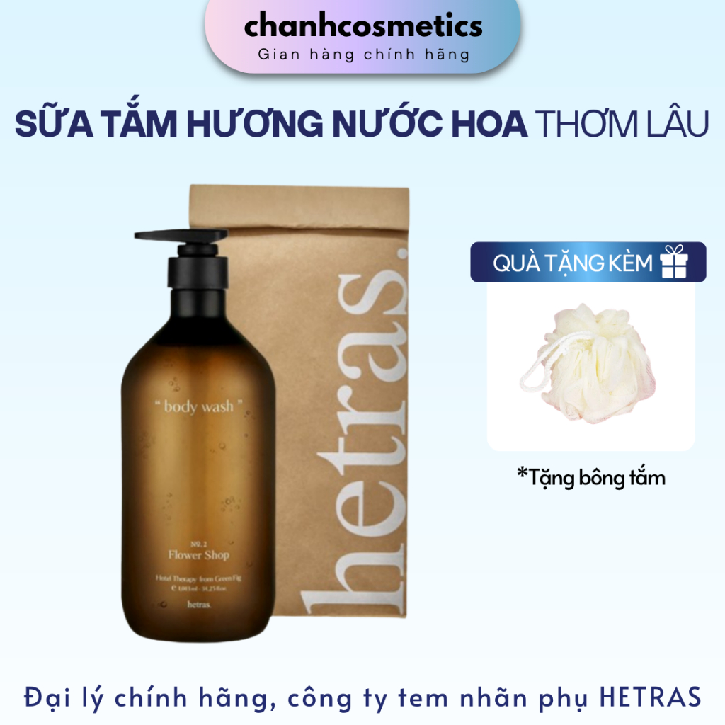 (CÔNG TY sẵn giao) Sữa tắm hương nước hoa Hetras 1013ml CHANH COSMETICS