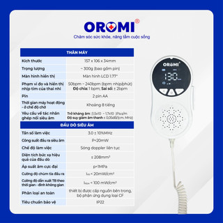 Máy Đo Tim Thai Cầm Tay Oromi CONTEC10A