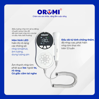 Máy Đo Tim Thai Cầm Tay Oromi CONTEC10A