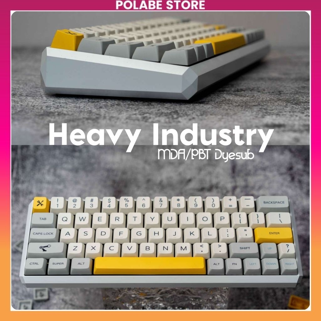 Keycap MDA Heavy Industry profile chất liệu PBT bàn phím cơ Polabe Store